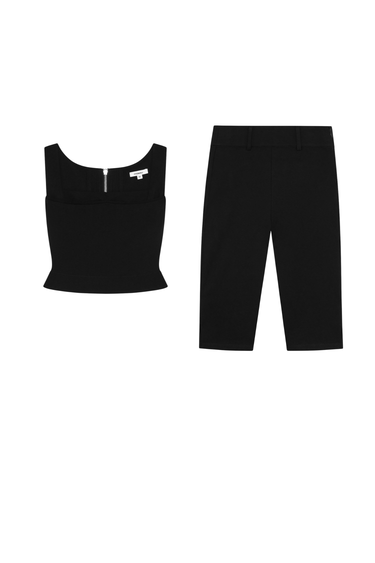 black corset and capri