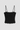 spaghetti strap corset with sheer mesh boned paneling and demi cups