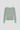 nude-and-turquoise striped long sleeve knit sweater with turquoise cuffs