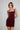 VIVI DRESS - MAROON VELVET